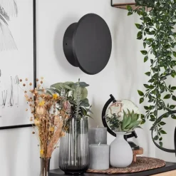 hofstein Applique murale Gusum LED Noir, 1 lumière