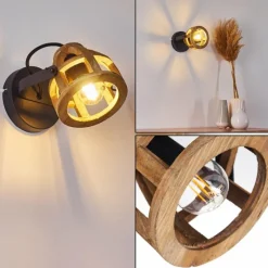 Lampes Industrielles-hofstein Applique murale Haervej Noir, 1 lumière