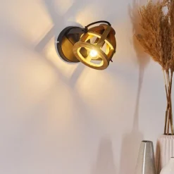 Lampes Industrielles-hofstein Applique murale Haervej Noir, 1 lumière