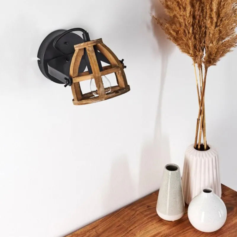 Lampes Industrielles-hofstein Applique murale Haervej Noir, 1 lumière