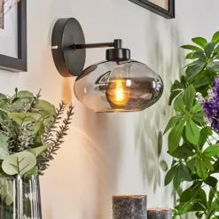 hofstein Applique murale Haikala Noir, 1 lumière