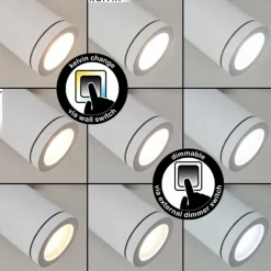 hofstein Applique murale Hakamken LED Blanc, 1 lumière