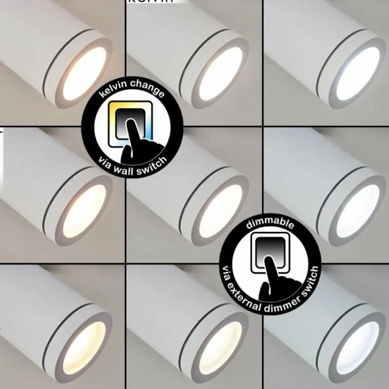 hofstein Applique murale Hakamken LED Blanc, 1 lumière