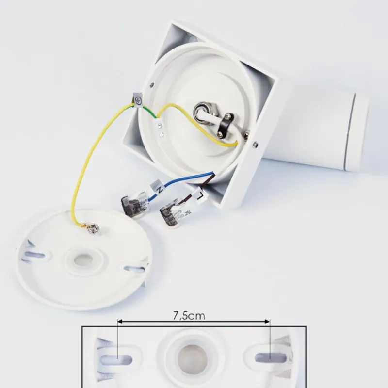 hofstein Applique murale Hakamken LED Blanc, 1 lumière