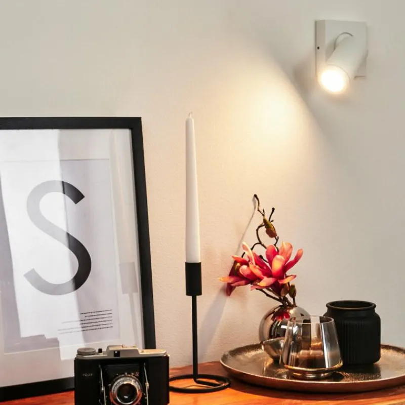 hofstein Applique murale Hakamken LED Blanc, 1 lumière