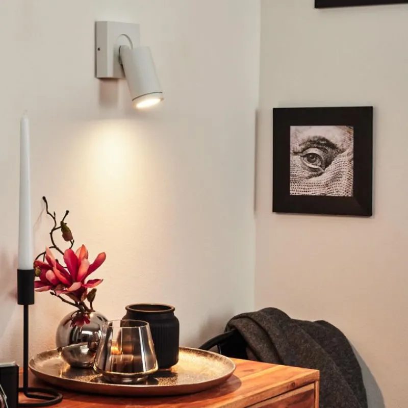 hofstein Applique murale Hakamken LED Blanc, 1 lumière