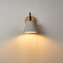 Lampes Vintages & Rétros-hofstein Applique murale Halltorp Bois foncé, Noir, 1 lumière