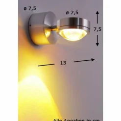 hofstein Applique murale Harare LED Aluminium, 1 lumière* Éclairage Led