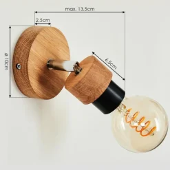 Lampes Industrielles-hofstein Applique murale Harran Chrome, Écru, 1 lumière