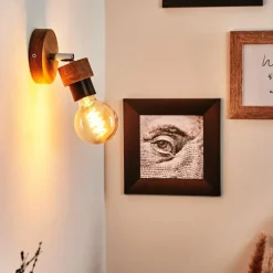 Lampes Industrielles-hofstein Applique murale Harran Chrome, Écru, 1 lumière