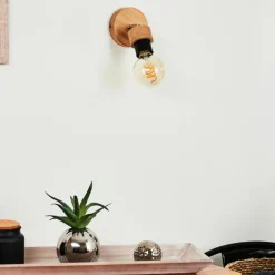 Lampes Industrielles-hofstein Applique murale Harran Chrome, Écru, 1 lumière