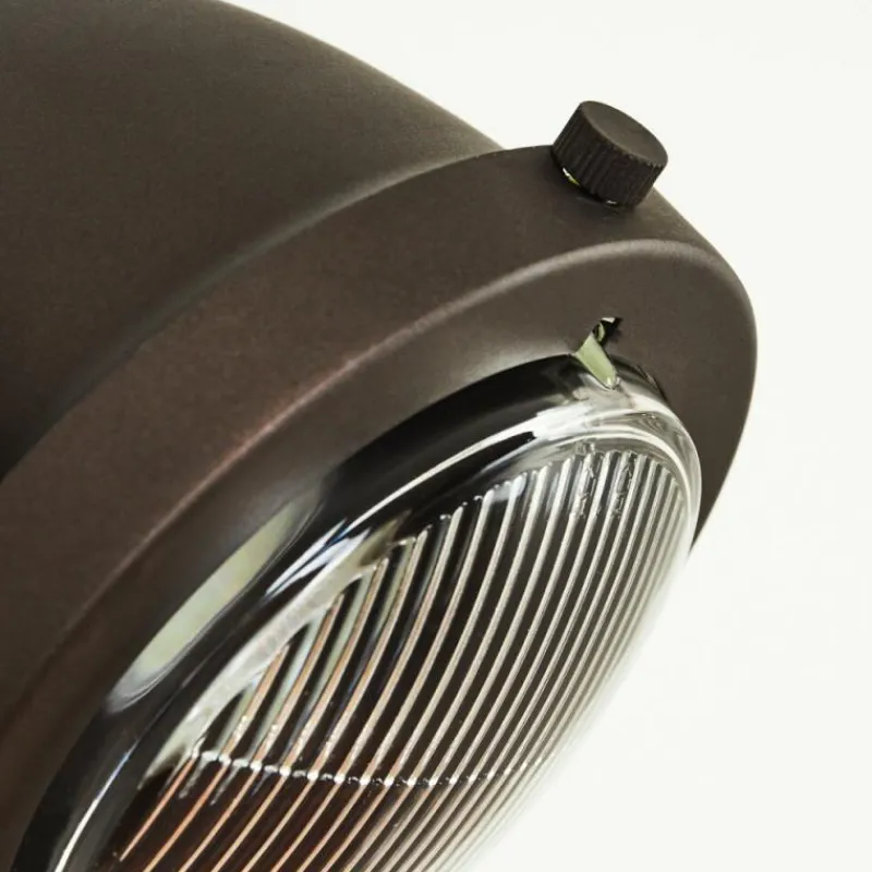 Lampes Industrielles-hofstein Applique murale Herford Brun, Bois foncé, 1 lumière