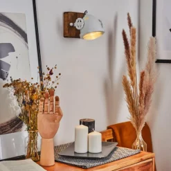 Luminaires Scandinaves-hofstein Applique murale Herford Bois foncé, 1 lumière