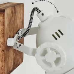 Luminaires Scandinaves-hofstein Applique murale Herford Bois foncé, 1 lumière