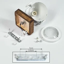 Luminaires Scandinaves-hofstein Applique murale Herford Bois foncé, 1 lumière