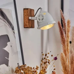 Luminaires Scandinaves-hofstein Applique murale Herford Bois foncé, 1 lumière