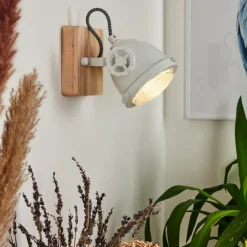 Lampes Industrielles-hofstein Applique murale Herford Écru, Blanc, 1 lumière