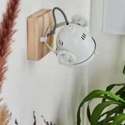 Lampes Industrielles-hofstein Applique murale Herford Écru, Blanc, 1 lumière