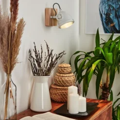 Lampes Industrielles-hofstein Applique murale Herford Écru, Blanc, 1 lumière