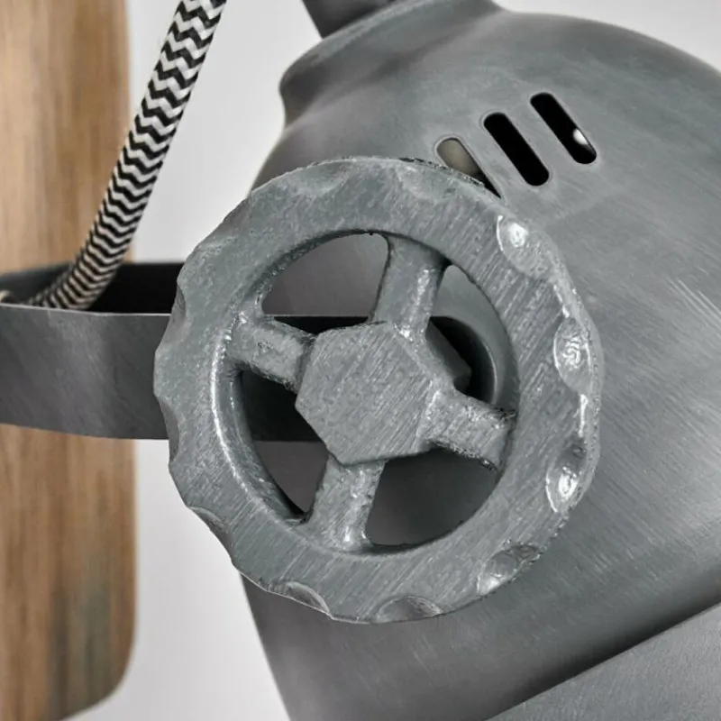 Lampes Industrielles-hofstein Applique murale Herford Gris, Bois clair, 1 lumière