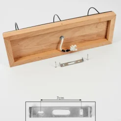 Lampes Vintages & Rétros-hofstein Applique murale Hodne Écru, Noir, 2 lumières