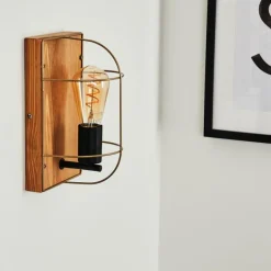 Lampes Dorées-hofstein Applique murale Hodne Écru, Noir, 1 lumière