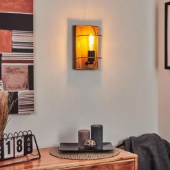 Lampes Dorées-hofstein Applique murale Hodne Écru, Noir, 1 lumière