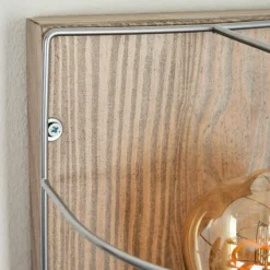 Lampes Vintages & Rétros-hofstein Applique murale Hodne Gris, Écru, Noir, 2 lumières