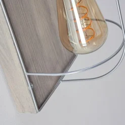 Lampes Vintages & Rétros-hofstein Applique murale Hodne Gris, Écru, Noir, 2 lumières