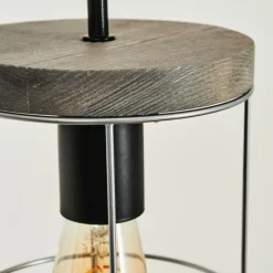 Lampes Vintages & Rétros-hofstein Applique murale Hodne Gris, Noir, 1 lumière