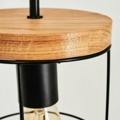 Lampes Vintages & Rétros-hofstein Applique murale Hodne Noir, 1 lumière