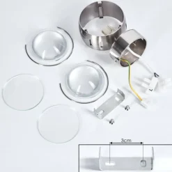 hofstein Applique murale Sapri Nickel mat, 1 lumière