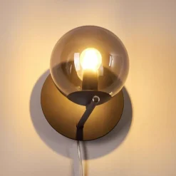 hofstein Applique murale Hogatza Noir, 1 lumière