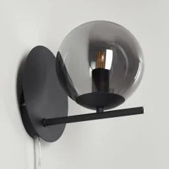 hofstein Applique murale Hogatza Noir, 1 lumière