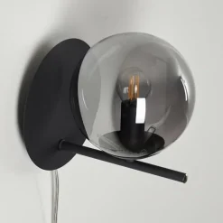 hofstein Applique murale Hogatza Noir, 1 lumière