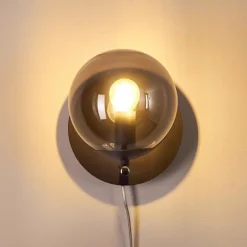 hofstein Applique murale Hogatza Noir, 1 lumière