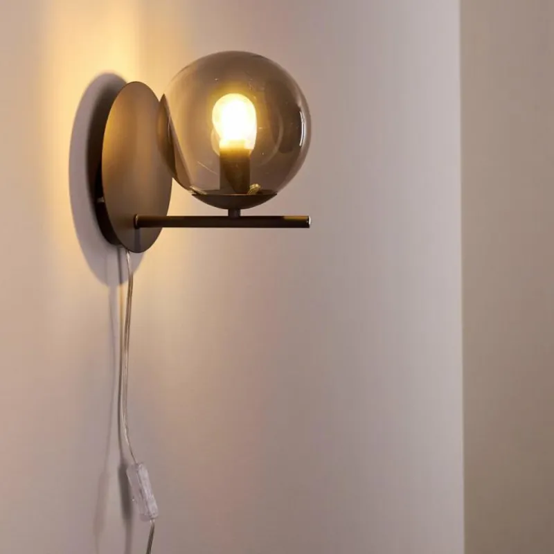 hofstein Applique murale Hogatza Noir, 1 lumière