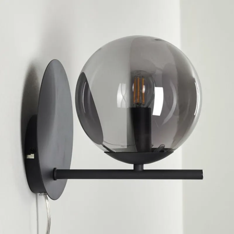 hofstein Applique murale Hogatza Noir, 1 lumière