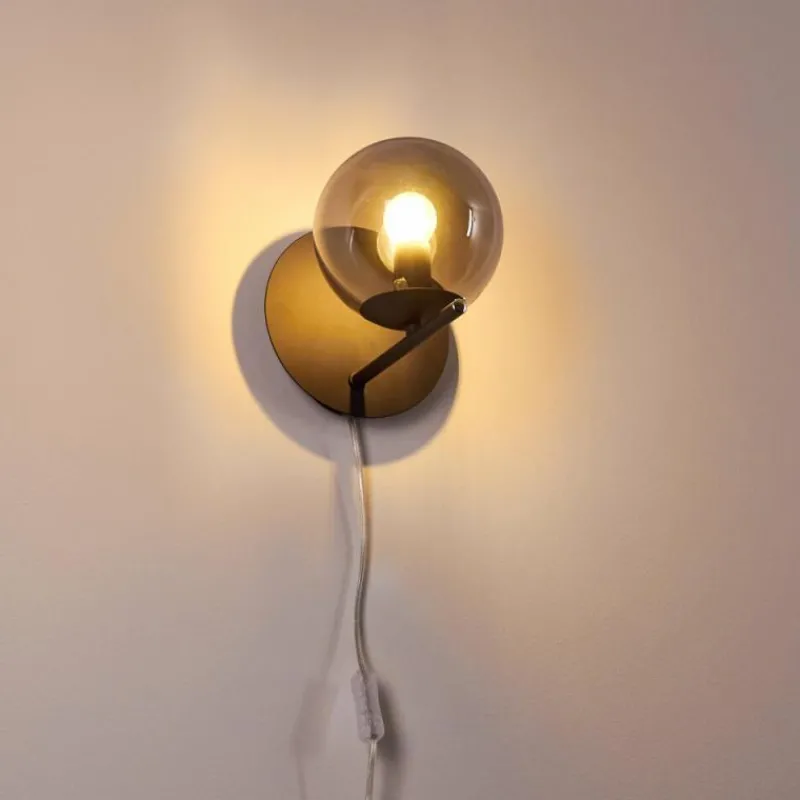 hofstein Applique murale Hogatza Noir, 1 lumière