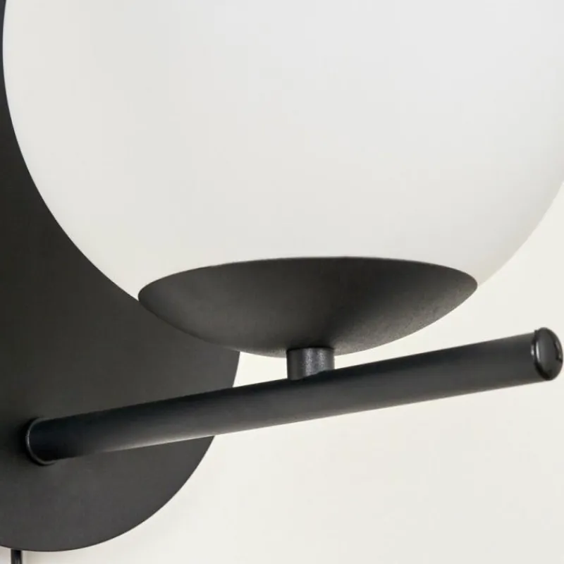 hofstein Applique murale Hogatza Noir, 1 lumière