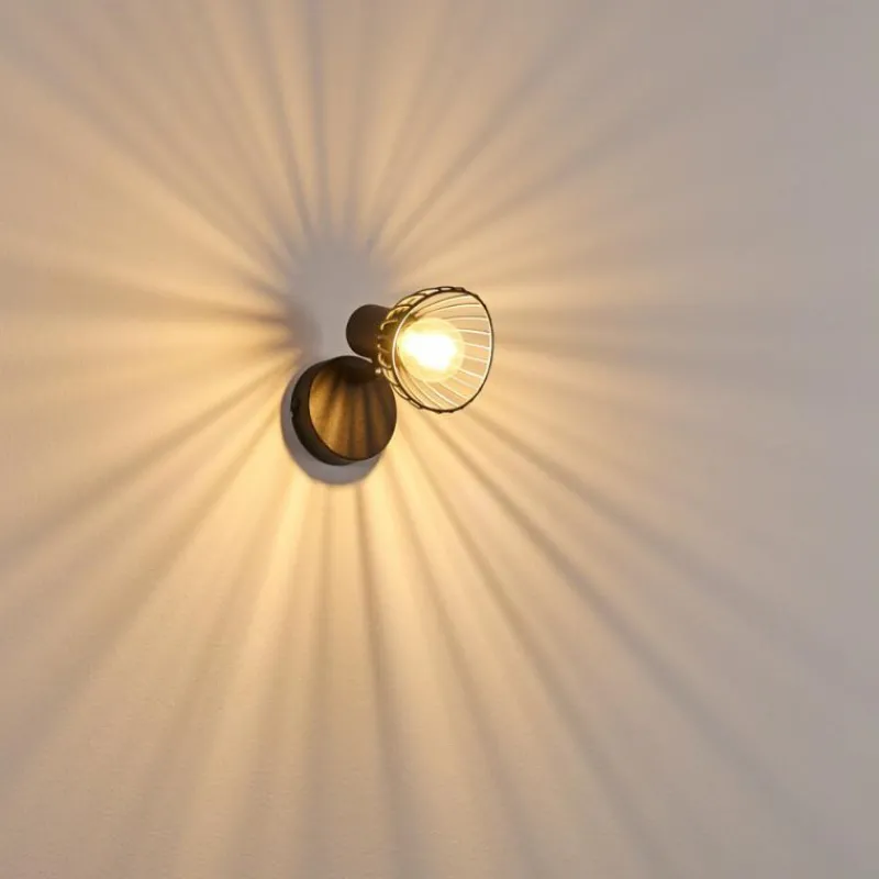 hofstein Applique murale Holbol Noir, 1 lumière