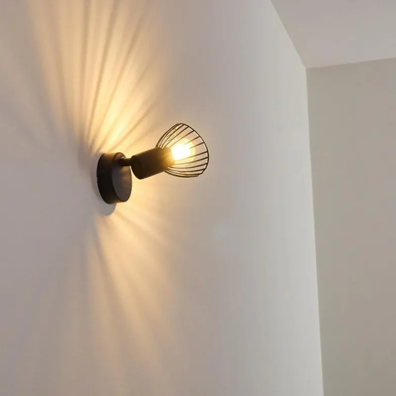 hofstein Applique murale Holbol Noir, 1 lumière