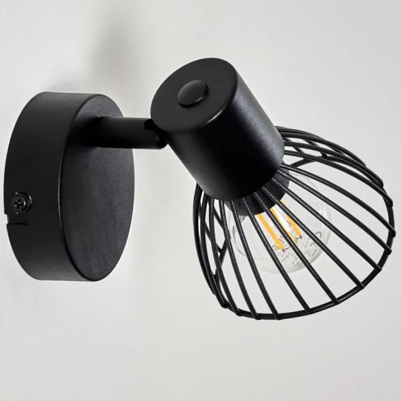 hofstein Applique murale Holbol Noir, 1 lumière