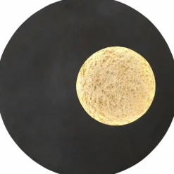 Lampes Dorées-Luminaires Holländer Applique murale Holländer LUNA LED Brun, Or, Noir, 1 lumière