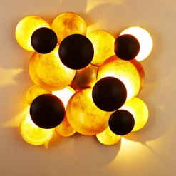 Lampes Dorées-Luminaires Holländer Applique murale Holländer BOLLADARIA LED Or, Noir, 9 lumières