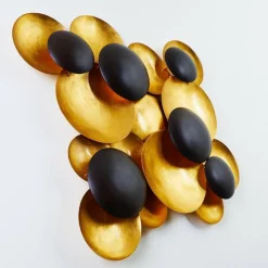 Lampes Dorées-Luminaires Holländer Applique murale Holländer BOLLADARIA LED Or, Noir, 9 lumières