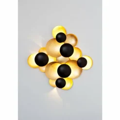 Lampes Dorées-Luminaires Holländer Applique murale Holländer BOLLADARIA LED Brun, Or, Noir, 9 lumières