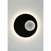 Luminaires Holländer Applique murale Holländer LUNA RUND GROSS LED Brun, Noir, Argenté, 1 lumière* Appliques