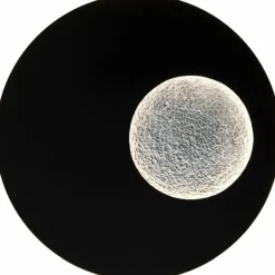 Luminaires Holländer Applique murale Holländer LUNA RUND GROSS LED Brun, Noir, Argenté, 1 lumière* Appliques