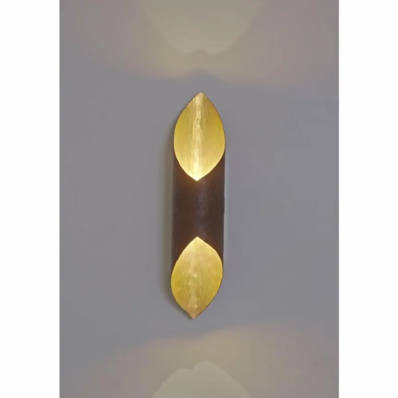 Lampes Dorées-Luminaires Holländer Applique murale Holländer ORGANO Brun, Or, Noir, 2 lumières